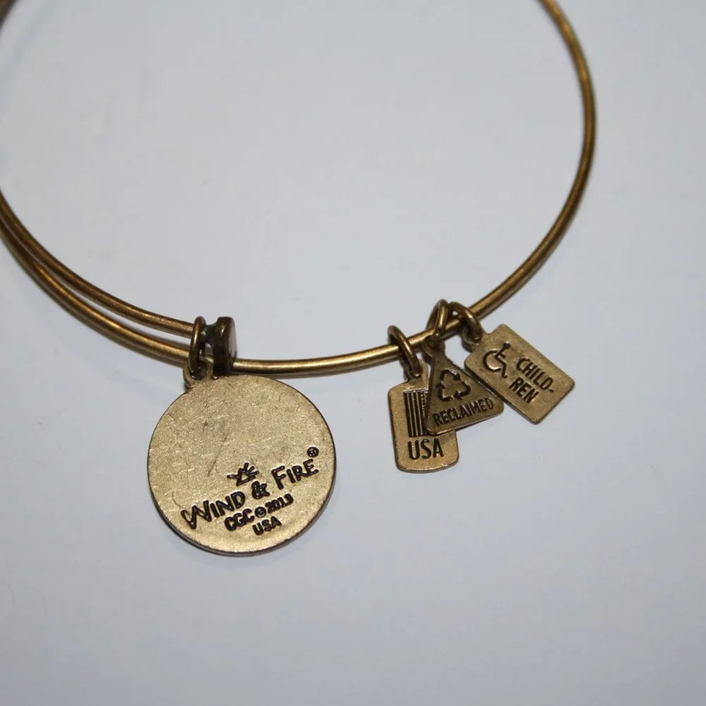 Beautiful LOVE bangle bracelet by Wind & Fire